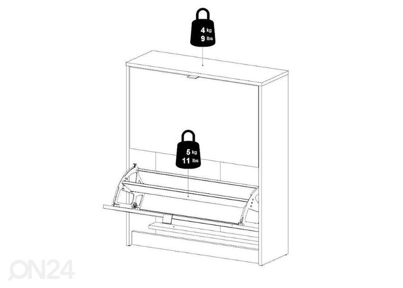 Kenkäkaappi Shoes 70,3 cm kuvasuurennos