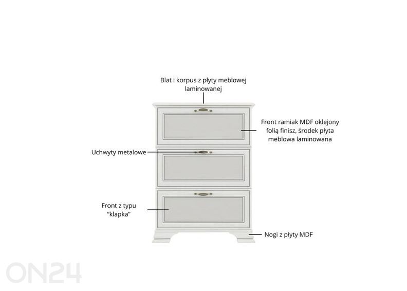 Kenkäkaappi Tiffany II kuvasuurennos