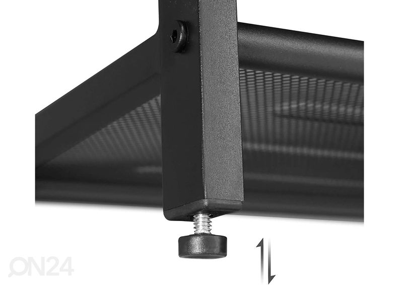 Kenkäteline 100 cm, ruskea / musta kuvasuurennos