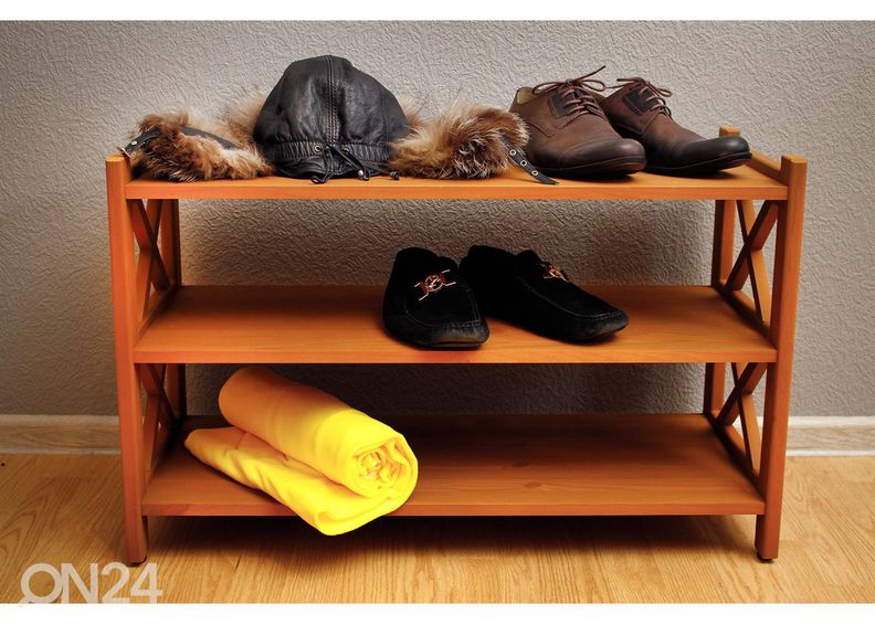 Kenkäteline Felix 2, ruskea kuvasuurennos