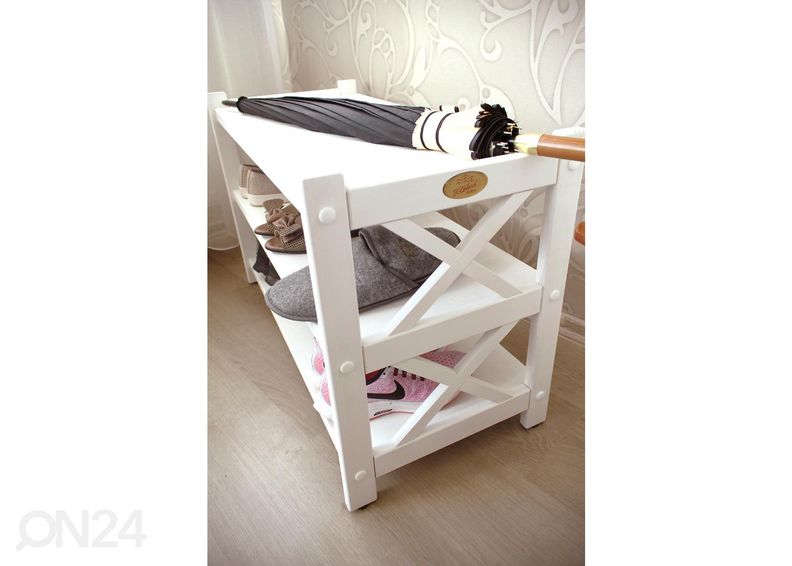 Kenkäteline Felix 2, valkoinen kuvasuurennos