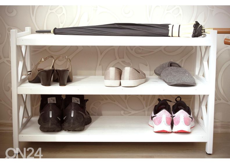 Kenkäteline Felix 2, valkoinen kuvasuurennos