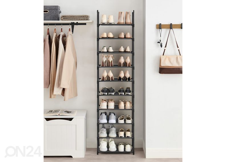 Kenkäteline, musta kuvasuurennos