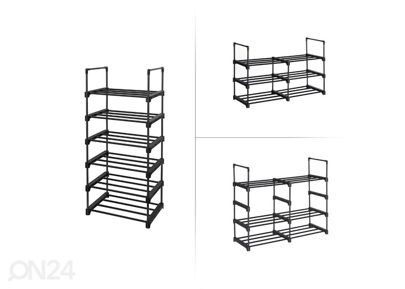 Kenkäteline, musta kuvasuurennos