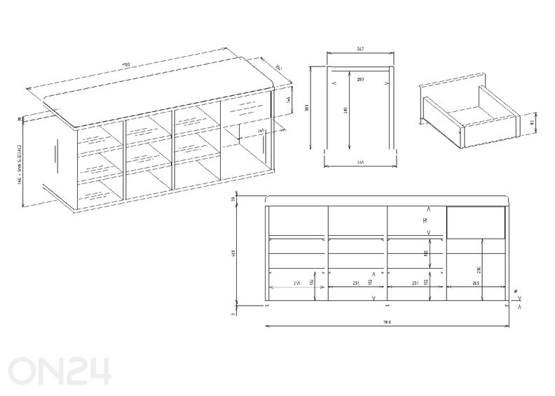 Kenkäteline / penkki Tallinn kuvasuurennos