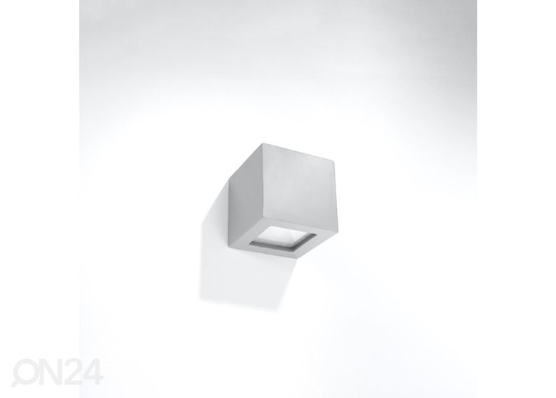 Keraaminen seinävalaisin Leo, harmaa kuvasuurennos