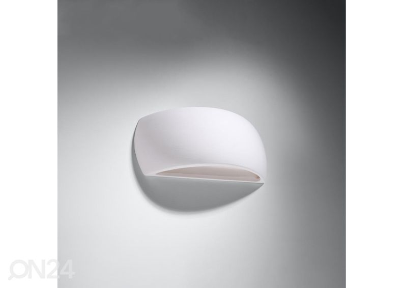 Keraaminen seinävalaisin Pontius, valkoinen kuvasuurennos