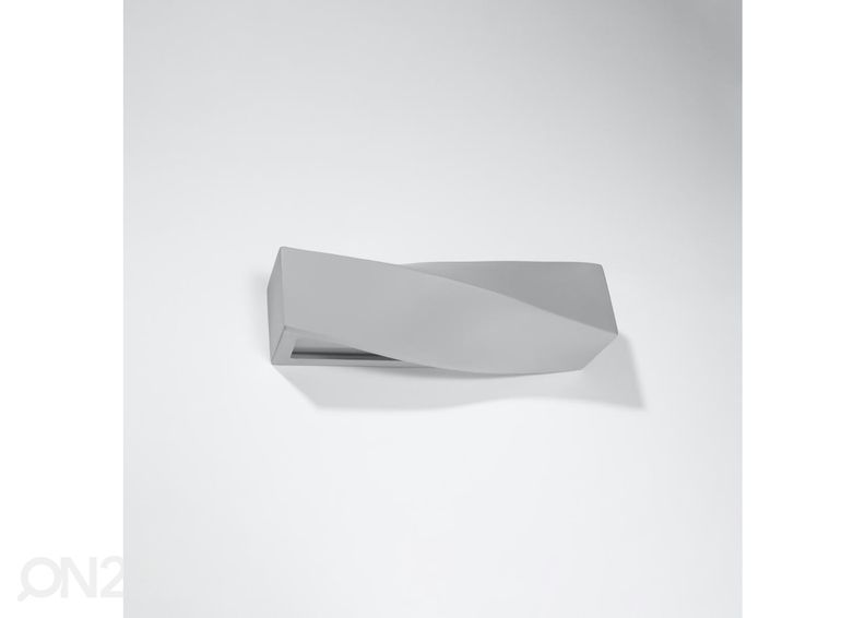 Keraaminen seinävalaisin Sigma, harmaa kuvasuurennos