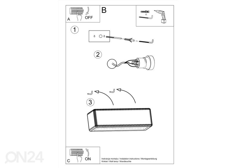 Keraaminen seinävalaisin Subani kuvasuurennos