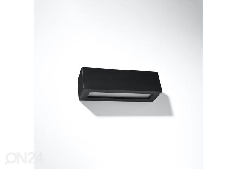 Keraaminen seinävalaisin Vega, musta kuvasuurennos