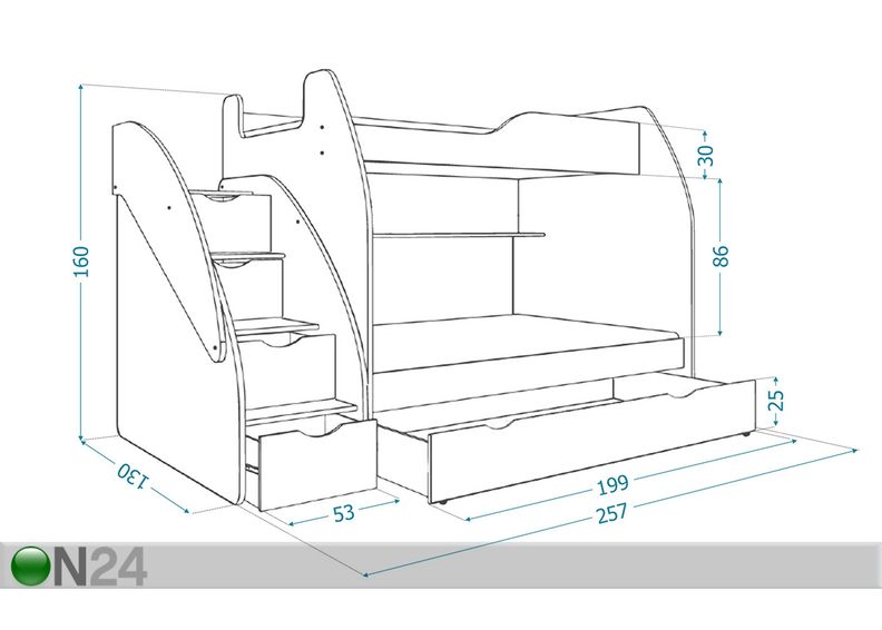 Kerrossänky ja kuvasuurennos
