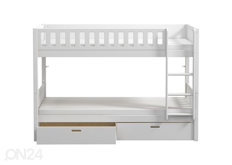 Kerrossänky kahdelle vuodevaatelaatikoilla THUKA Viggo, valkoinen kuvasuurennos
