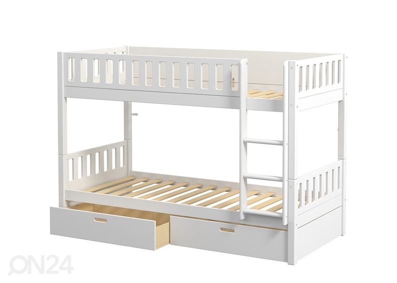 Kerrossänky kahdelle vuodevaatelaatikoilla THUKA Viggo, valkoinen kuvasuurennos