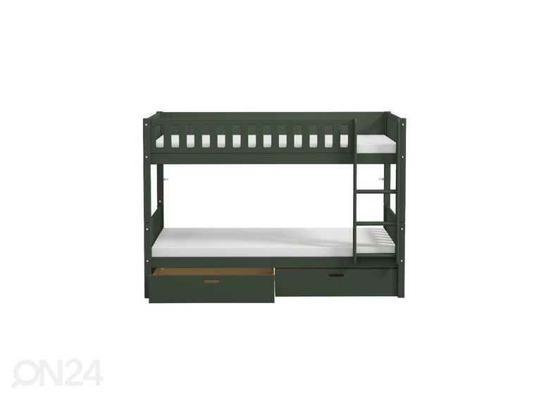 Kerrossänky kahdelle vuodevaatelaatikoilla THUKA Viggo, vihreä kuvasuurennos