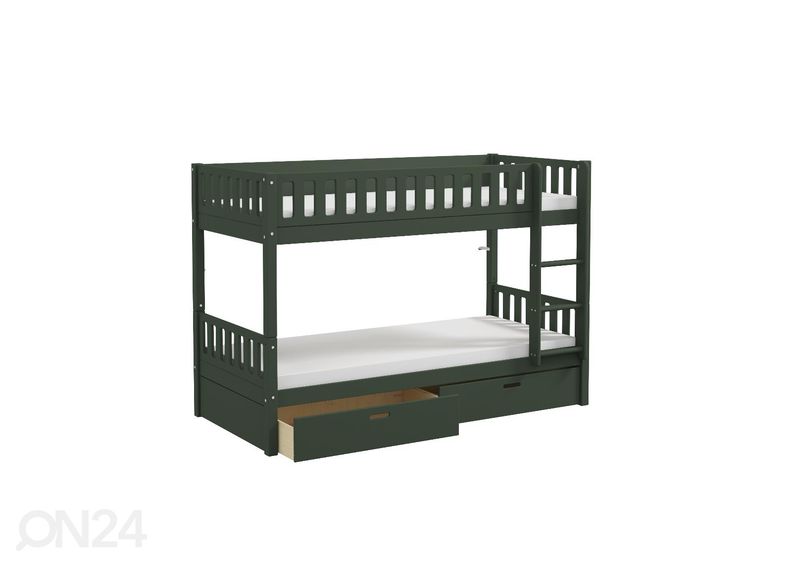 Kerrossänky kahdelle vuodevaatelaatikoilla THUKA Viggo, vihreä kuvasuurennos