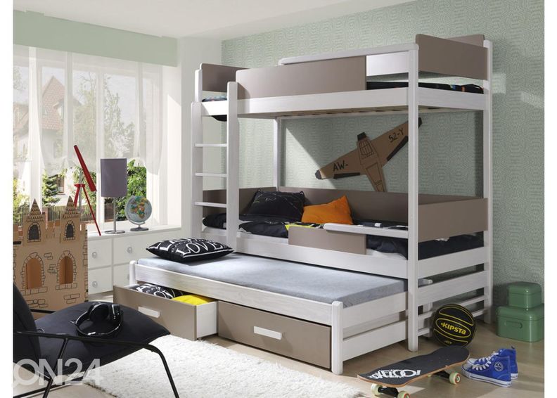 Kerrossänky kolmelle 80x180 cm kuvasuurennos