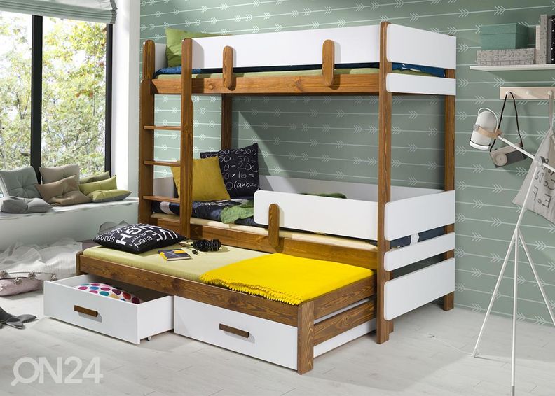 Kerrossänky kolmelle 80x180cm kuvasuurennos