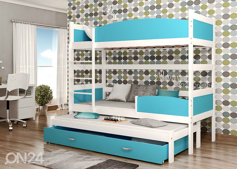 Kerrossänky kolmelle 80x184 cm kuvasuurennos