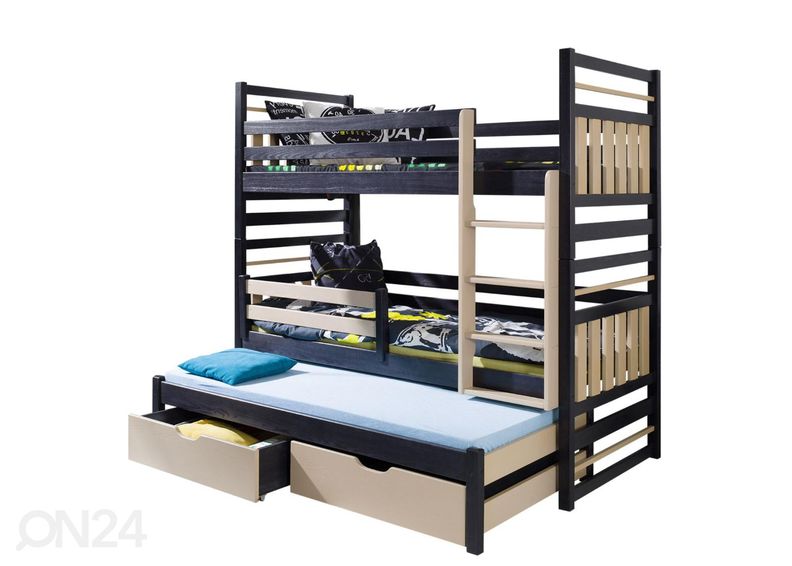 Kerrossänky kolmelle 90x200 cm kuvasuurennos