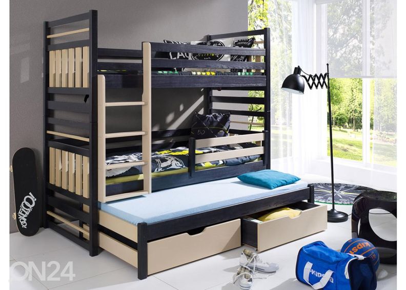 Kerrossänky kolmelle 90x200 cm kuvasuurennos