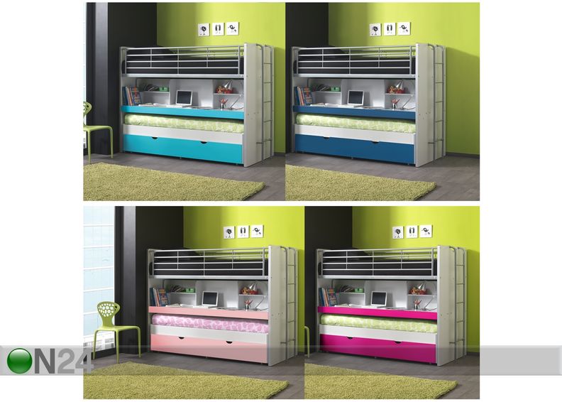 Kerrossänky kolmelle Bonny 90x200 cm kuvasuurennos