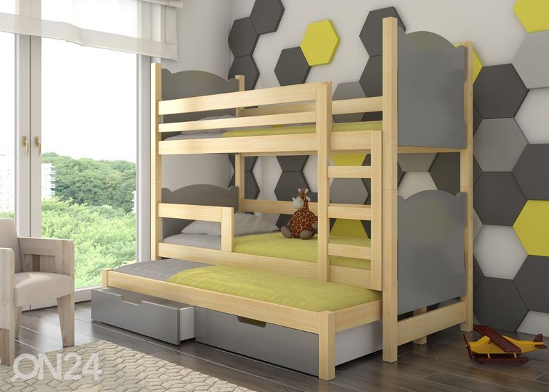 Kerrossänky kolmelle Lena 75x180 cm kuvasuurennos