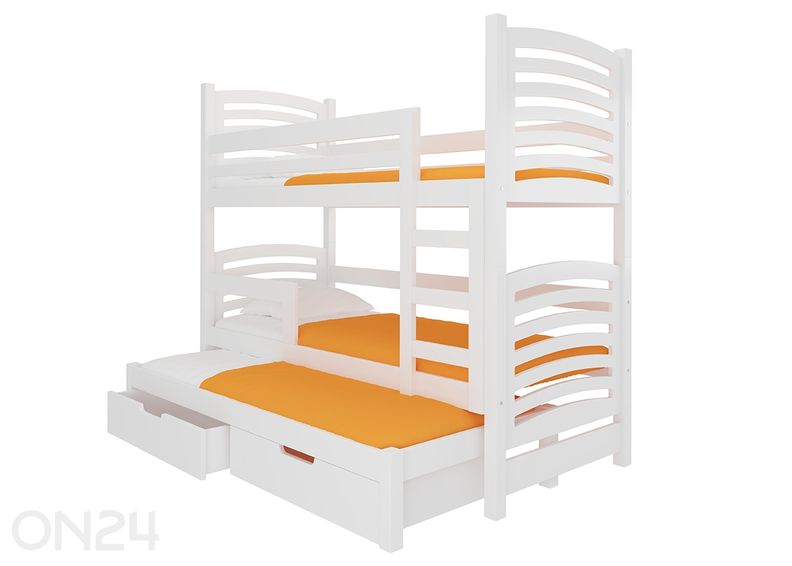 Kerrossänky kolmelle Lena I 75x180 cm kuvasuurennos