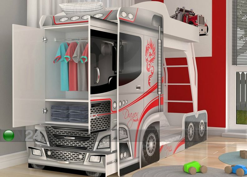 Kerrossänky Mega Truck 80x190 cm kuvasuurennos