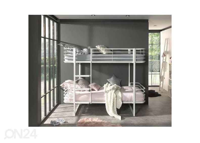 Kerrossänky Oscar 90x200 cm, valkoinen kuvasuurennos