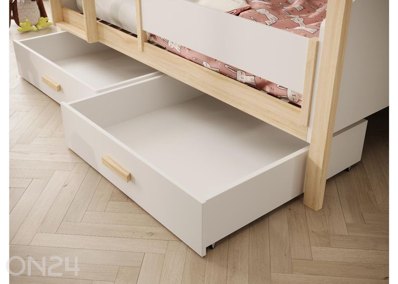 Kerrossänky turvalaidalla Jori 80x180 cm kuvasuurennos