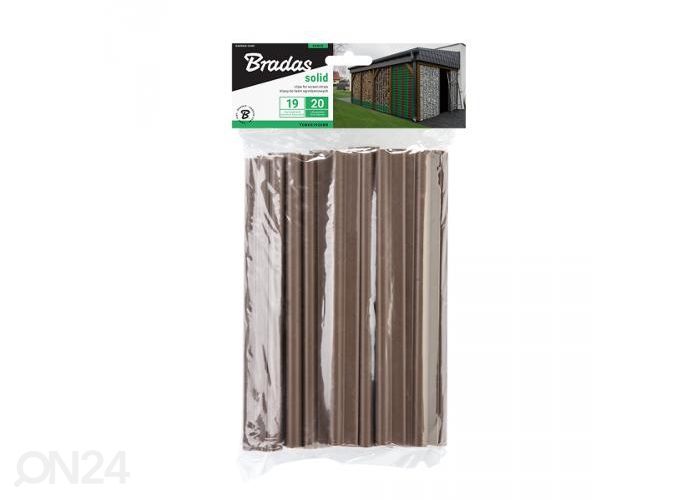 Kiinnikkeet Solid 120 0g/m², 19 cm puutarhanauhaan, ruskea kuvasuurennos