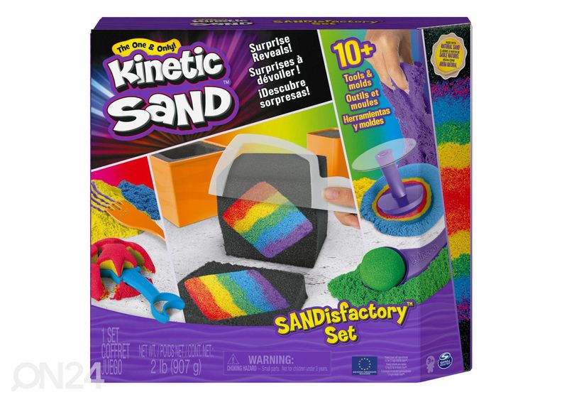 Kineettinen hiekka ja lelut SANDisfactory kuvasuurennos