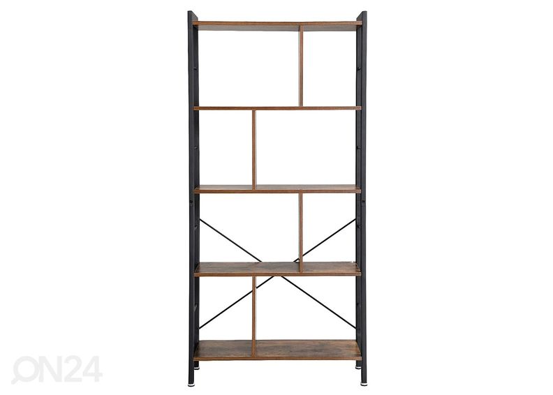 Kirjahylly 74 cm, ruskea/musta kuvasuurennos