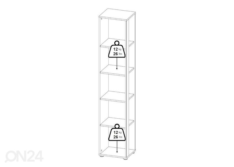 Kirjahylly Sign 40,8 cm kuvasuurennos