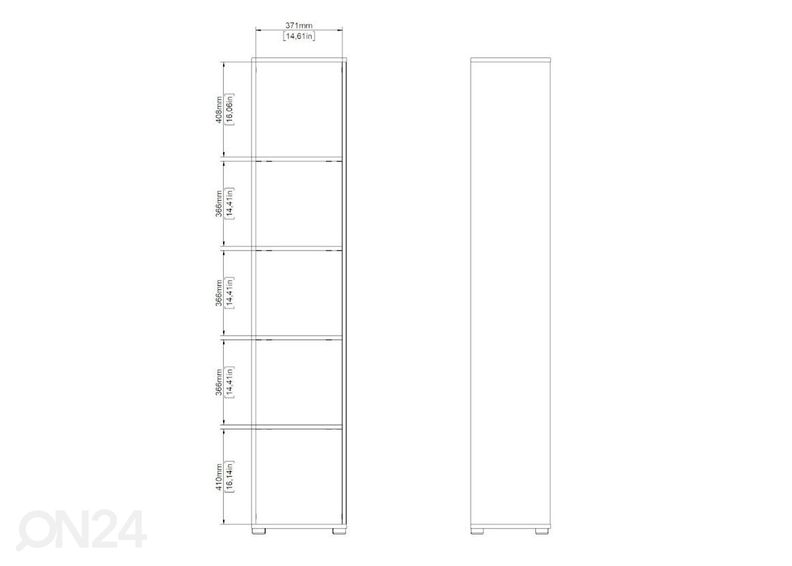 Kirjahylly Sign 40,8 cm kuvasuurennos