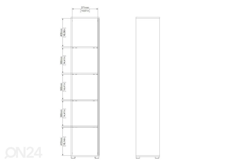 Kirjahylly Sign 40,8 cm kuvasuurennos