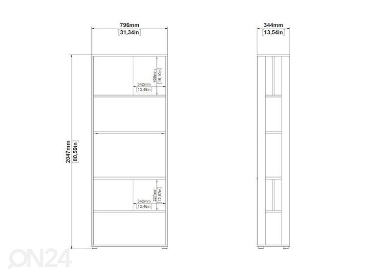 Kirjahylly Sign 79,6 cm kuvasuurennos