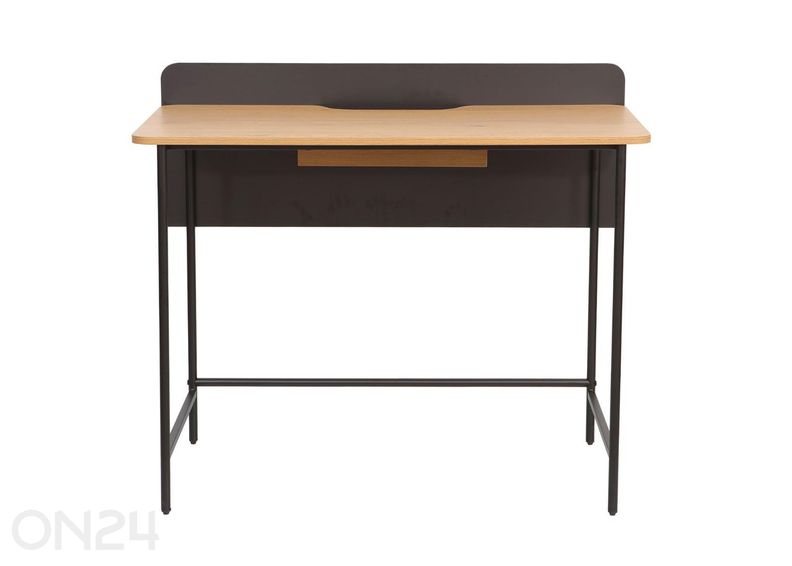 Kirjoituspöytä Harper 100 × 49,5 × K85 cm, saarni/musta kuvasuurennos