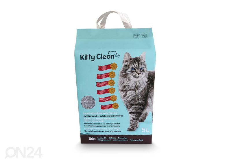 Kitty Clean paakkuntuva savihiekka 5L 2 kpl kuvasuurennos