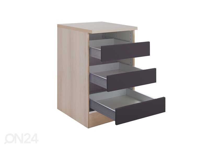 Kodinhoitohuoneen alakaappi laatikoilla Porto 50 cm kuvasuurennos