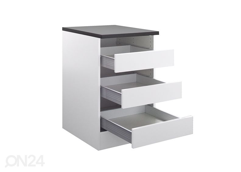 Kodinhoitohuoneen alakaappi laatikoilla Salo 50 cm kuvasuurennos