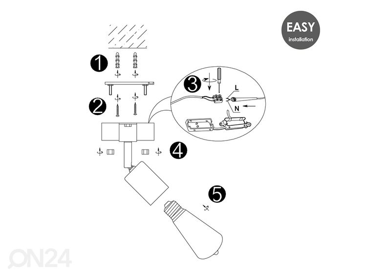Kohdevalaisin Denton kuvasuurennos