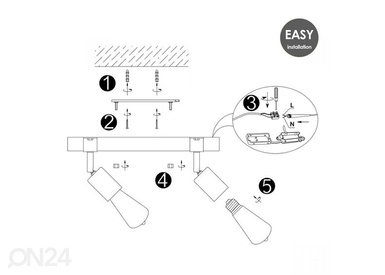 Kohdevalaisin Denton kuvasuurennos