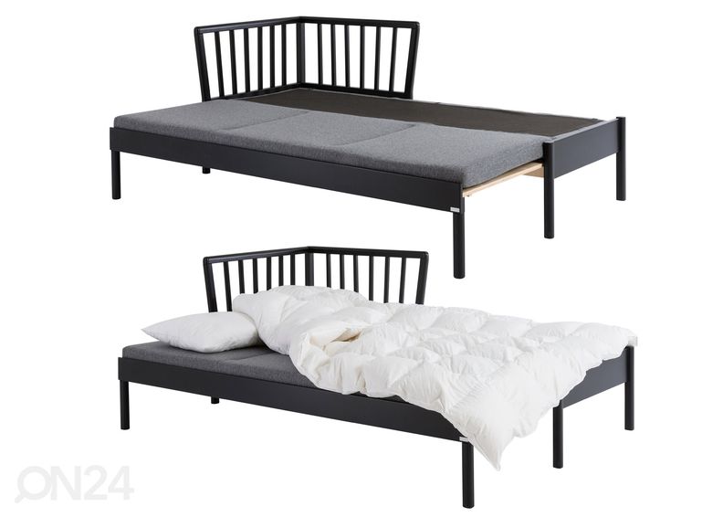 Koivu sänky Franz 190x75/140 cm kuvasuurennos