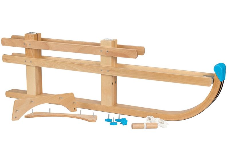 Kokoontaitettava puinen kelkka Nijdam kuvasuurennos