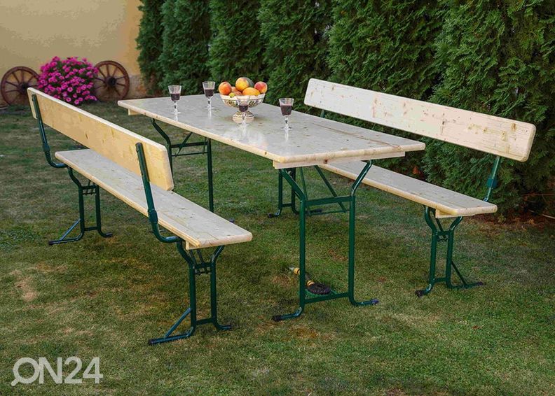 Kokoontaitettavat puutarhakalusteet kuvasuurennos