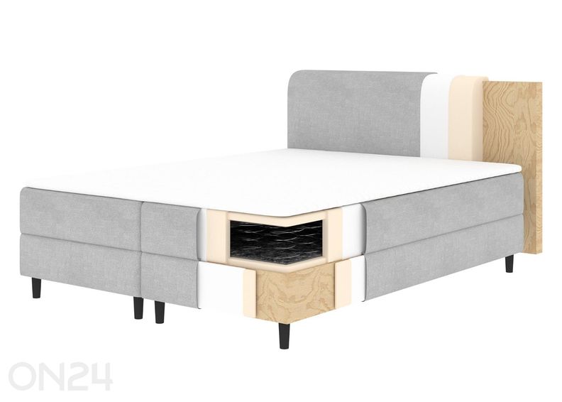 Kontinenttisänky säilytyslaatikolla Cortiko 140×200 cm kuvasuurennos