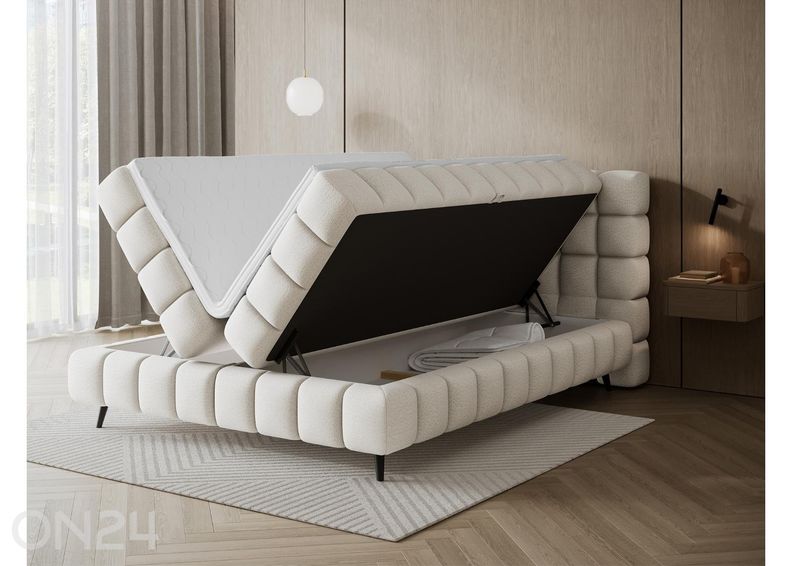 Kontinenttisänky säilytyslaatikolla Sabeno 140×200 cm kuvasuurennos