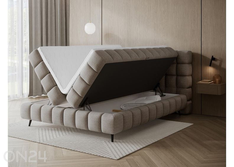 Kontinenttisänky säilytyslaatikolla Sabeno 140×200 cm kuvasuurennos