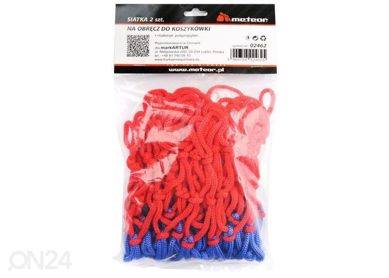 Koripallokorin verkko Meteor 2 kpl kuvasuurennos